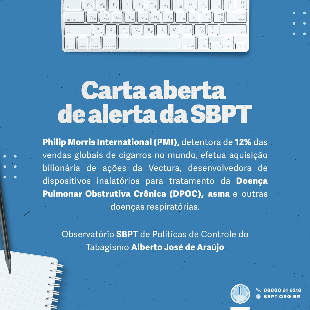 No momento, você está visualizando Comunicado da SBPT sobre a aquisição da Vectura pela Philip Morris International