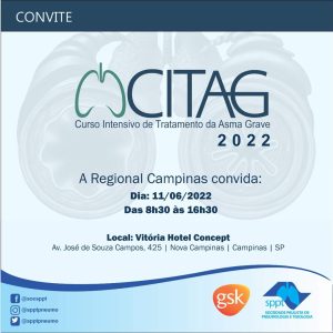 Leia mais sobre o artigo CITAG – Curso Intensivo de Tratamento da Asma Grave – Regional Campinas