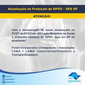 Leia mais sobre o artigo Atualização do Protocolo de DPOC – SES SP