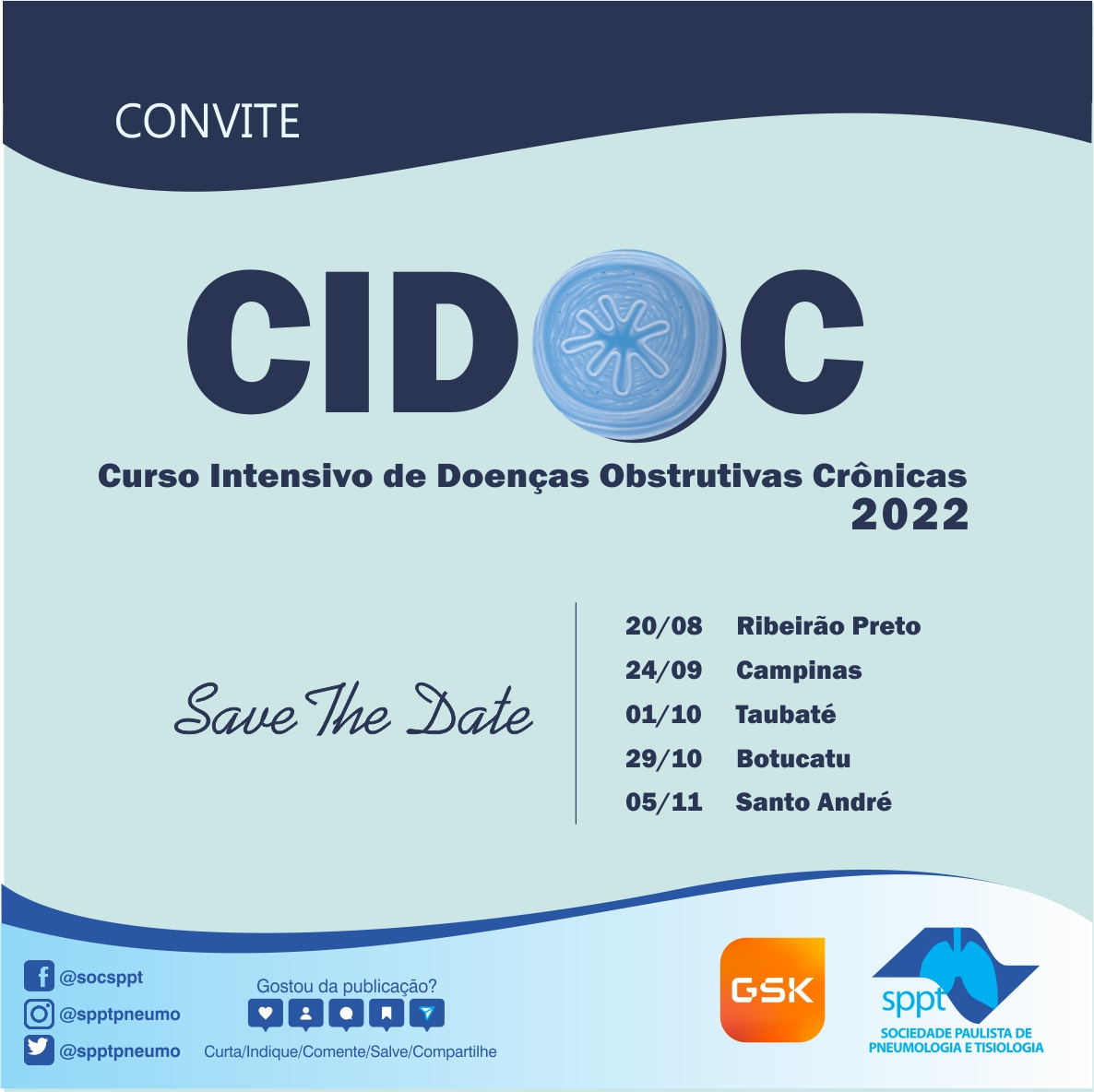 Curso Intensivo em Doença Pulmonar Crônica – CIDOC.