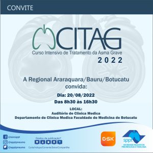 Leia mais sobre o artigo CITAG – Curso Intensivo de Tratamento da Asma Grave – Botucatu