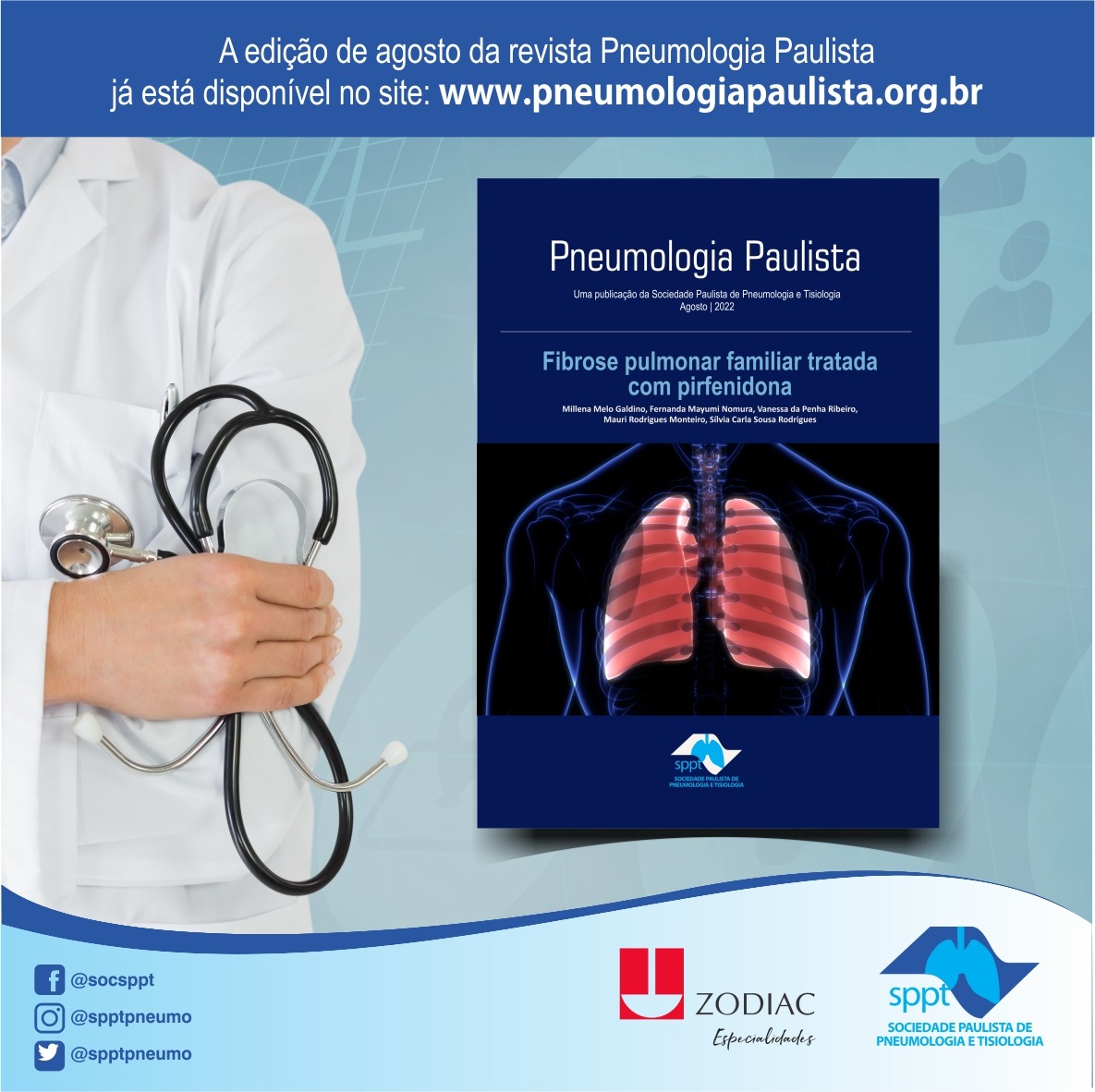 Revista Pneumologia Paulista – Fibrose pulmonar familiar tratada com pirfenidona