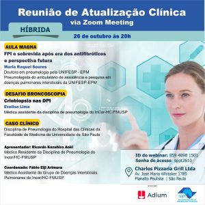 Leia mais sobre o artigo Reunião de Atualização Clínica (hibrida) via Zoom Meeting