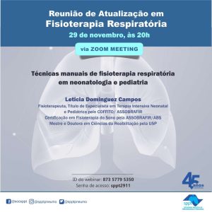 Leia mais sobre o artigo Reunião de Atualização em Fisioterapia Respiratória